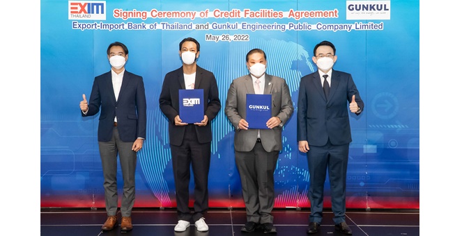 EXIM BANK ให้การสนับสนุนทางการเงินกลุ่ม GUNKUL เสริมศักยภาพการเติบโตผู้ประกอบการไทยสู่โมเดลเศรษฐกิจ BCG