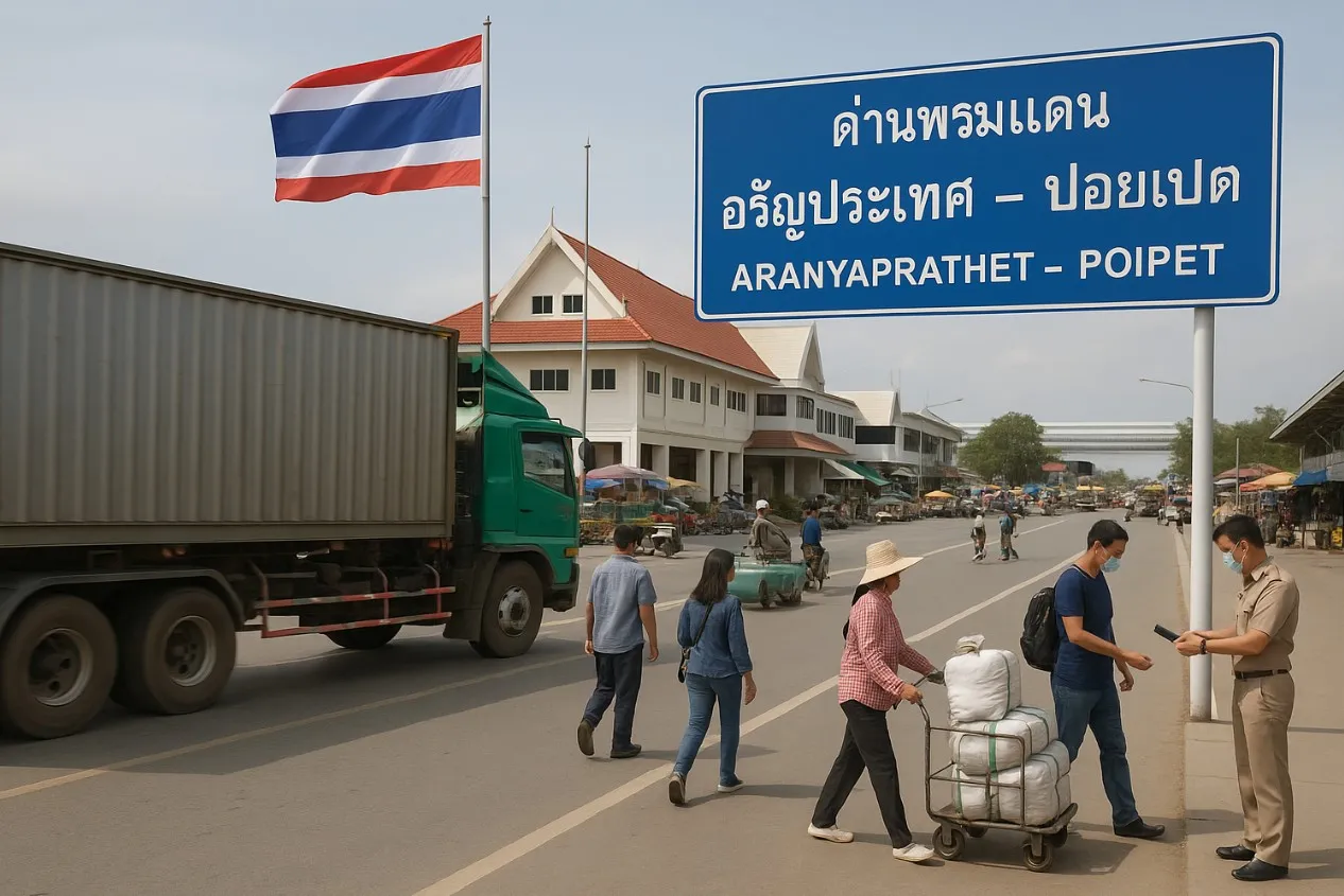 เปิดการค้าชายแดนไทย-กัมพูชา เส้นเลือดใหญ่แสนล้านหล่อเลี้ยงเศรษฐกิจสองประเทศ