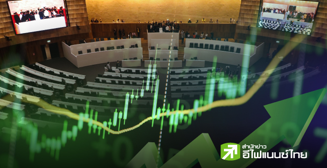 รูป สถิติฟ้อง SET Index ขึ้น ก่อนยุบสภา