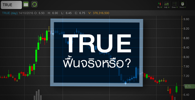 รูป จับอนาคต TRUE เมื่อธุรกิจฟื้นไม่ทันราคาหุ้น