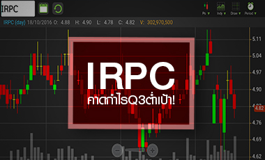 IRPC ราคาหุ้นยังถูกกดดัน หลังโครงการ UHV เดินเครื่องไม่เต็มที่