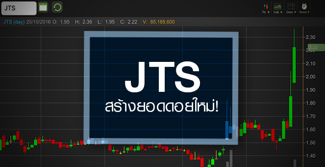 รูป JTS พุ่งเกือบซิลลิ่ง - วอลุ่มปูด 660% สวนพื้นฐานและราคาเทนเดอร์ฯ