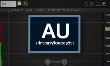 AU ราคาพุ่งเกินพื้นฐาน จับตาแค่หุ้นกระแสหรือของจริง?