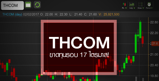รูป THCOM เป๋หลุดวงโคจร โบรกฯ จ่อหั่นเป้า ผิดหวังงบ Q4/59 พลิกขาดทุน!!