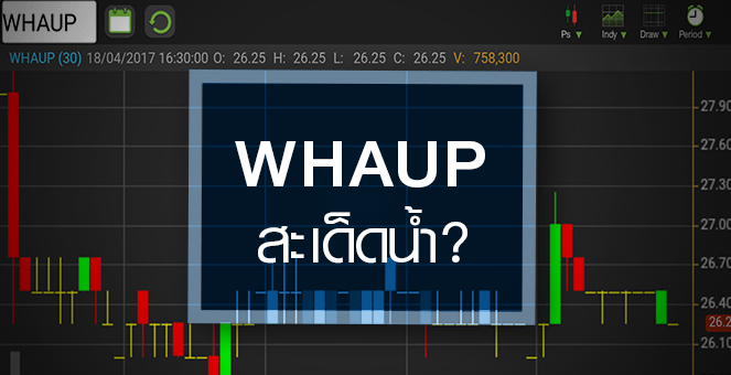 รูป WHAUP หุ้นดี แต่ราคาแรง มูลค่าเหมาะสมปีหน้า 30 บ.