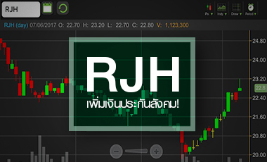 RJH พุ่งรับเพิ่มค่าหัวประกันสังคม อนาคตจับตาสตอรี่แตกพาร์