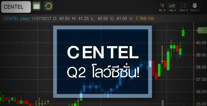 รูป CENTEL พุ่งดักผลงานครึ่งปีหลัง แต่ระยะสั้นงบ Q2/60 ยังอ่อนแอ