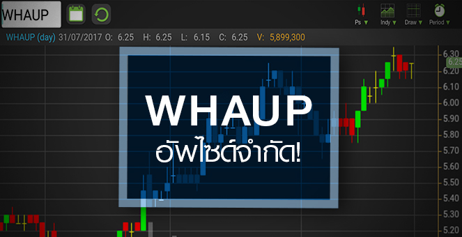 รูป WHAUP วิ่งต่อเนื่องเก็งงบ Q2/60 โตเด่น แต่ระวังอาจเจอ sell on fact