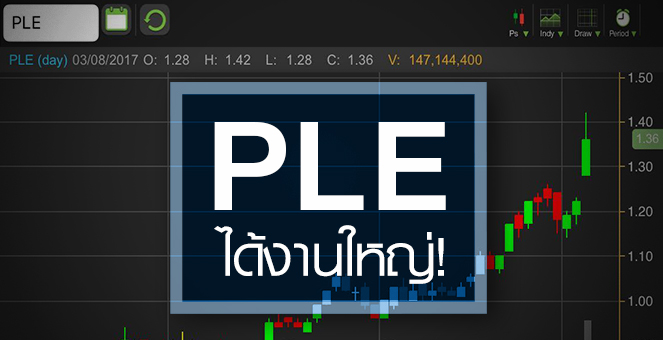 รูป จับอนาคต PLE หลังเด้งพ้นสเตตัส ^หุ้นต่ำบาท^