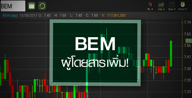 รูป BEM เทรดคึกรับกระแสเชื่อมต่อรถไฟฟ้าสีม่วง-น้ำเงิน