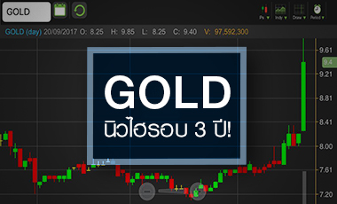 GOLD ฝุ่นตลบ! พีคสุดรอบ 3 ปี ดันราคาแซงเป้าปี 61