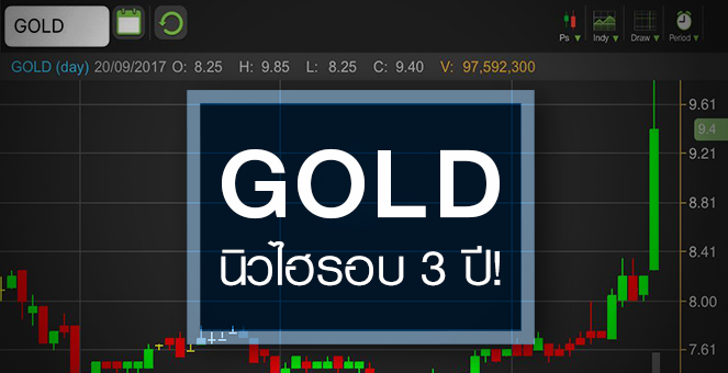 รูป GOLD ฝุ่นตลบ! พีคสุดรอบ 3 ปี ดันราคาแซงเป้าปี 61