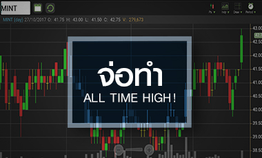 จับตา! MINT วิ่งดักกำไร Q3/60 ดันราคาหุ้นจ่อ All time high