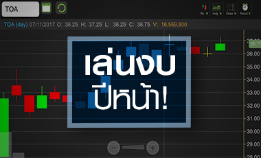 TOA เทรดคึกคักก่อนแจ้งงบ Q3 แต่ระวังกำไรปีนี้หดตัว