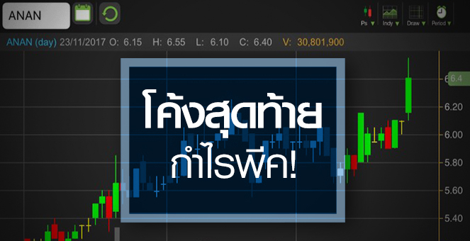 รูป ANAN พุ่งแรง เก็งงบ Q4/60 ถึงจุดพีค แต่การเติบโตปีหน้ายังน่าห่วง