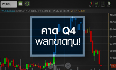 WORK สะดุดช่วงสั้น สัญญาณ Q4/60 จ่อขาดทุน
