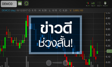 DEMCO ราคาดีดรับข่าวดีช่วงสั้น ส่วนระยะยาวยังต้องลุ้นการฟื้นตัว