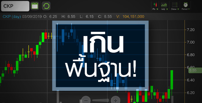 รูป CKP เทรดเกินพื้นฐาน แต่ทำไมราคาไม่ควรต่ำกว่า 6 บ.
