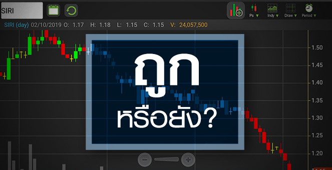 รูป SIRI นิวโลว์รอบ 7 ปี ราคานี้ถูกพอหรือยัง?