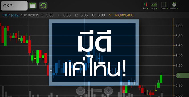 รูป CKP กับบิ๊กสตอรี่ ที่อาจทำให้ราคานี้ยังไม่แพง!