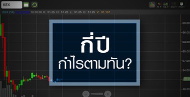 KEX พุ่งเกินมูลค่า...อีกกี่ปีกำไรตามราคาหุ้นทัน?