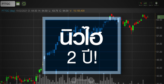 รูป PTTGC นิวไฮรอบ 2 ปี..อัพไซด์กว้าง-กำไรโตแรง 8,900%