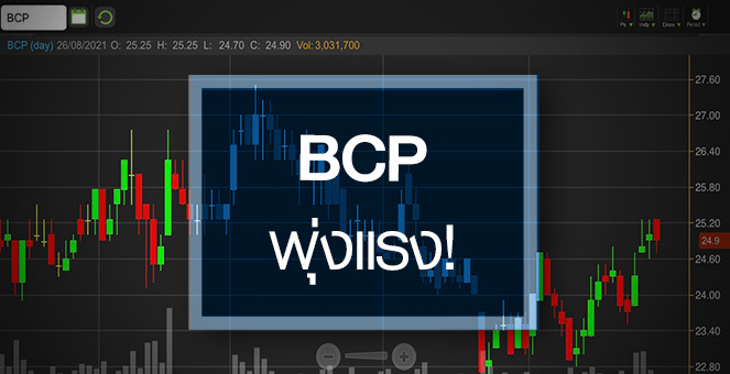 รูป BCP พุ่งแรง-วอลุ่มปูด..แต่ระวังงบโค้งสามสะดุด!