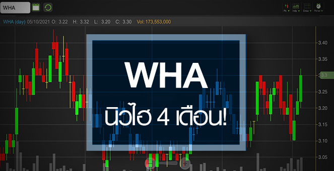 รูป WHA ดีดนิวไฮรอบ 4 เดือน..ขาขึ้นรอบใหม่ใกล้มาถึง!