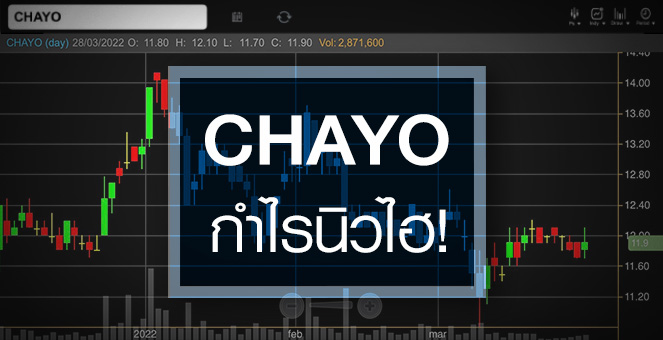 รูป CHAYO กำไรปีนี้จ่อนิวไฮ ...แถมอัพไซด์เปิดกว้าง !