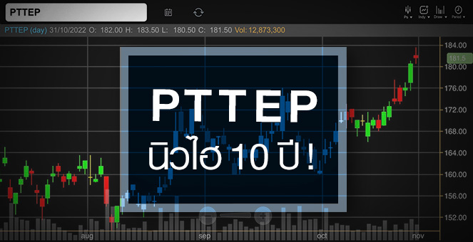 รูป PTTEP ดีดนิวไฮรอบ 10 ปี ... ราคานี้แพงไปหรือยัง ?