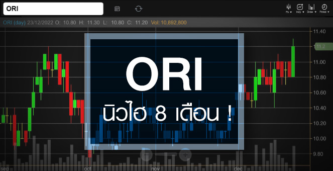 รูป ORI ดีดนิวไฮรอบ 8 เดือน ...รับจุดพีคปีนี้มาถึงแล้ว !