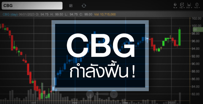 รูป CBG ธุรกิจเข้าสู่ช่วงฟื้นตัว ...ลุ้นงบปีนี้ฟื้นแรง 18 – 37% !