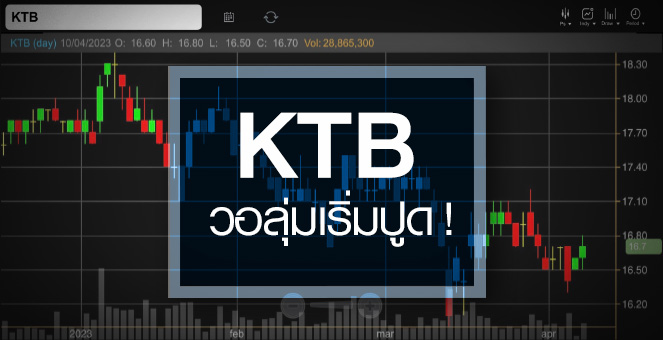 รูป KTB วอลุ่มเริ่มปูด ...แถมอัพไซด์ยังเหลือเพียบ !