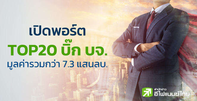 รูป เปิดพอร์ต TOP20 บิ๊ก บจ. มูลค่ารวมกว่า 7.3 แสนลบ.