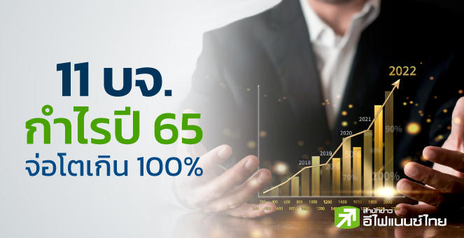 รูป เปิดโผ 11 บจ. กำไรปีนี้จ่อโตระเบิด 100 - 11,191%