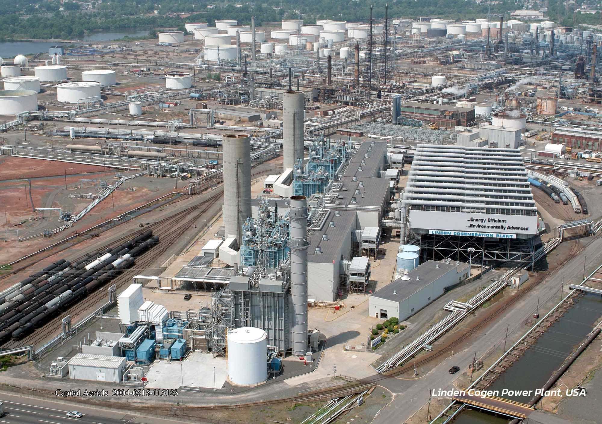 An aerial view of a factoryDescription automatically generated