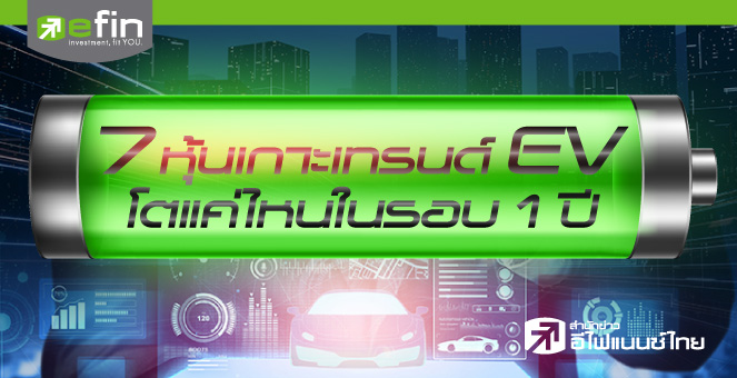7 หุ้นเกาะเทรนด์ EV โตแค่ไหนในรอบ 1 ปี