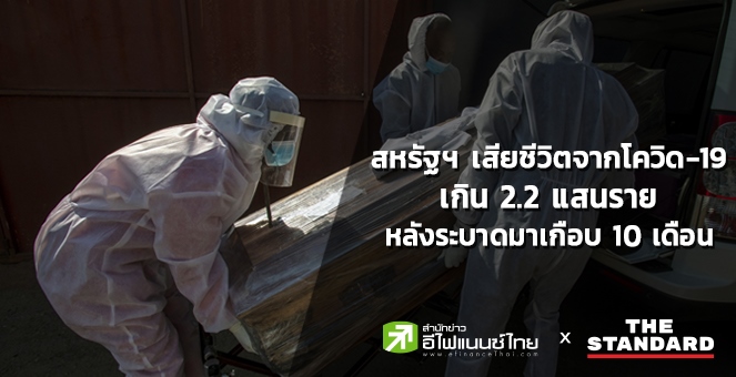 สหรัฐฯเสียชีวิตจากโควิดเกิน 2.2 แสนราย หลังระบาดมาเกือบ 10 เดือน