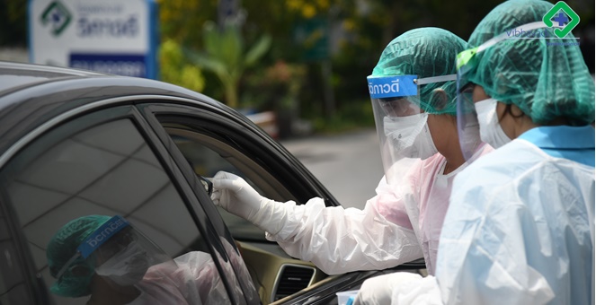 รพ.วิภาวดี เปิดบริการ ไดรฟ ทรู ตรวจเชื้อโควิด-19 แบบไม่ต้องลงจากจากรถ