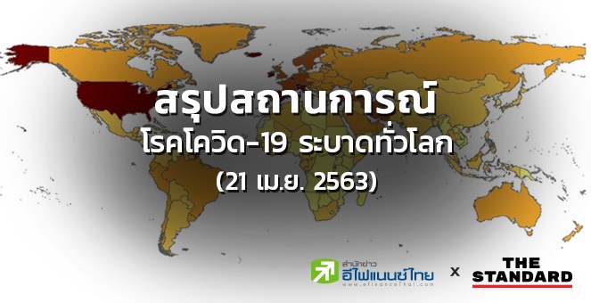 ผู้ติดเชื้อโควิด ทั่วโลกล่าสุด 2.4 ล้านราย สหรัฐฯนำโด่งเกือบ 8 แสนราย