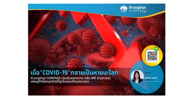 KrungthaiCOMPASSประเมินผลกระทบหลังIMFคาดศก.โลกเลวร้ายสุดรอบเกือบศตวรรษ