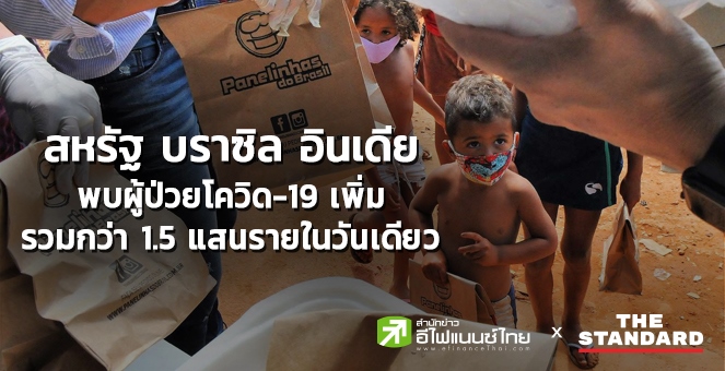 สหรัฐฯ-บราซิล-อินเดีย พบผู้ป่วยโควิดเพิ่มรวมกว่า 1.5 แสนรายในวันเดียว