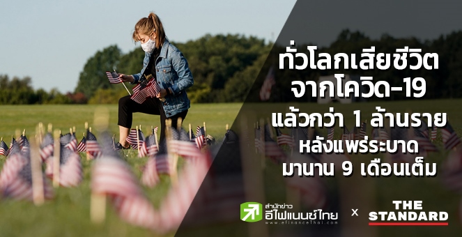 ทั่วโลกเสียชีวิตจากโควิดกว่า 1 ล้านราย หลังแพร่ระบาด 9 เดือนเต็ม