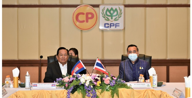 CPF เปิดโรงงานต้อนรับ รมว.แรงงานกัมพูชา พบปะแรงงานกัมพูชา ชมต้นแบบดูแลพนักงานได้มาตรฐานสากล หนุนเศรษฐกิจ 2 ประเทศเติบโต