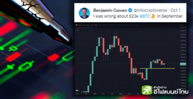 หักปากกาเซียน! กูรูรับทำนายราคาบิตคอยน์พลาด หลังมอง ก.ย. 23K