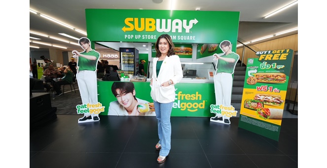 ซับเวย์ x ชาอึนอู ทุ่มงบการตลาด กว่า 30 ล้านบาท ปูพรมแคมเปญการตลาดสุดปัง ย้ำจุดยืน Eat Fresh, Feel Good ผุด Pop Up Store แห่งแรก ใจกลางสยามสแควร์
