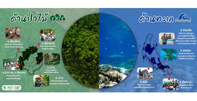 เครือซีพี เดินหน้าต่อเนื่องงานด้านอนุรักษ์และฟื้นฟูทรัพยากรธรรมชาติ สู่เป้าหมายความยั่งยืน ครอบคลุมทางบกและทางทะเล