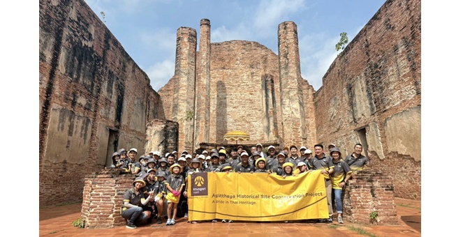 อาสาสมัครกรุงศรี ร่วมสืบสานอนุรักษ์โบราณสถานจังหวัดอยุธยา สู่ปีที่ 21