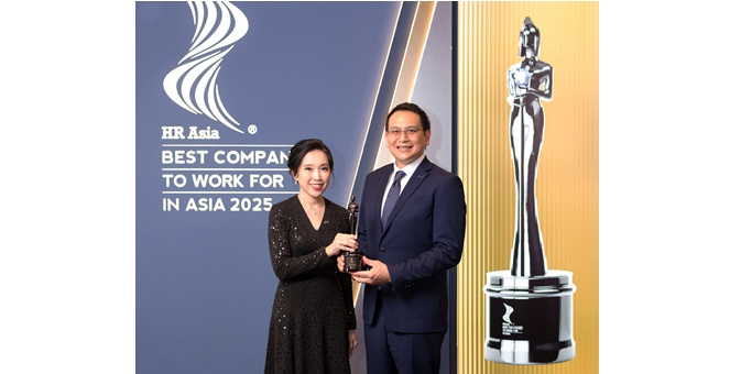 CIMB THAI ตอกย้ำองค์กรแห่งการเติบโตอย่างยั่งยืน คว้ารางวัล HR Asia Best Companies to Work for in Asia 2025