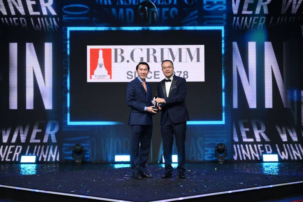 บี.กริม คว้ารางวัล HR Asia Best Companies to Work for in Asia 2025